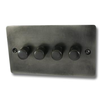 Flat Slate Effect LED Dimmer (4 Gang)